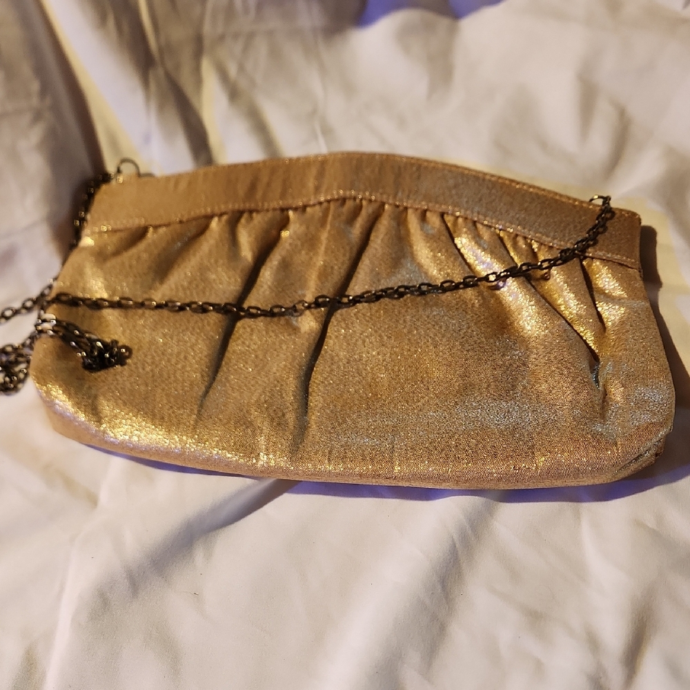 Elegant Gold Chain Clutch